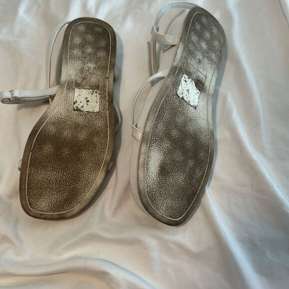 White adjustable strappy sandals - Picture 5 of 8